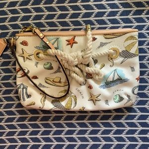 Coach beach wristlet